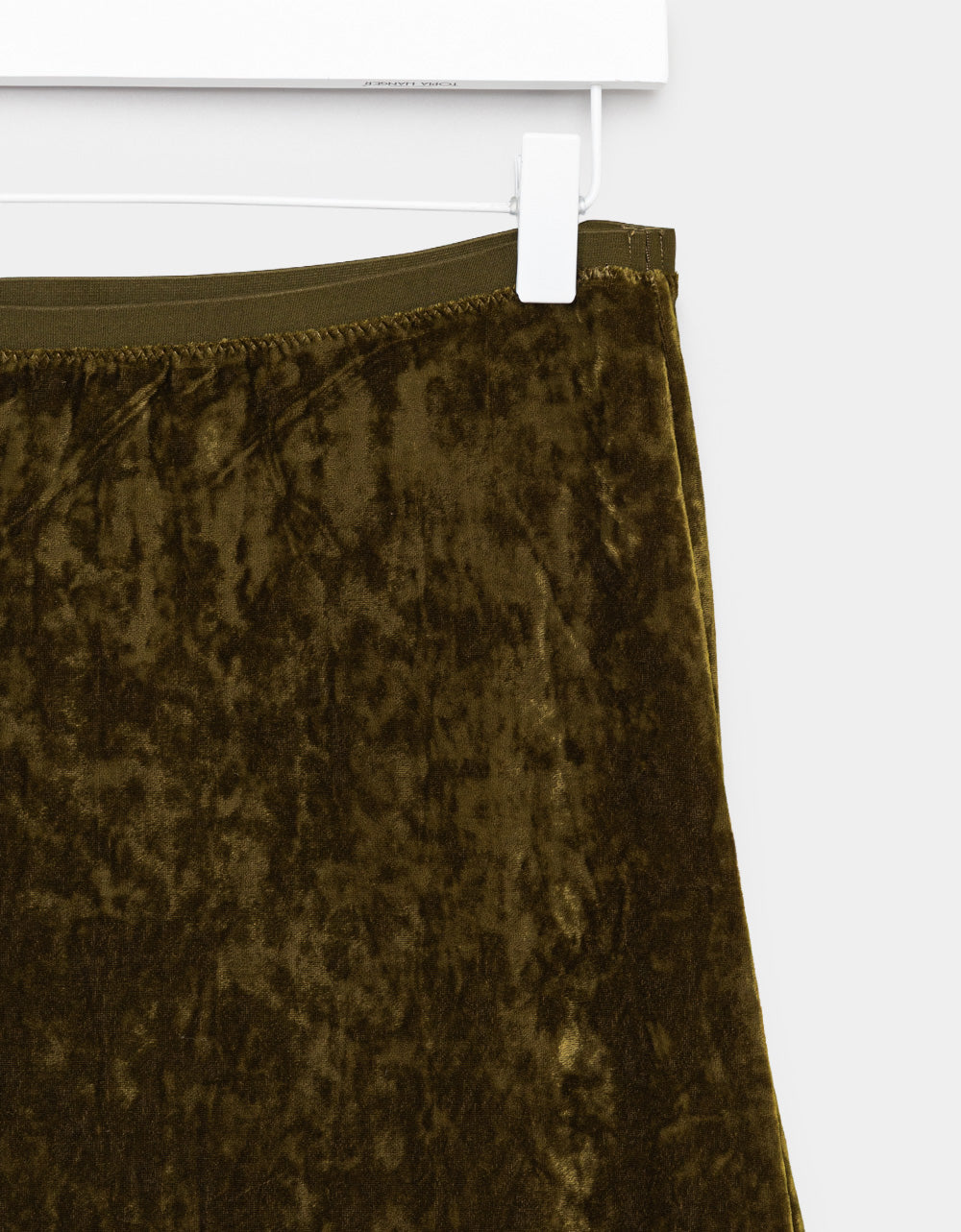Olive Velvet Skirt