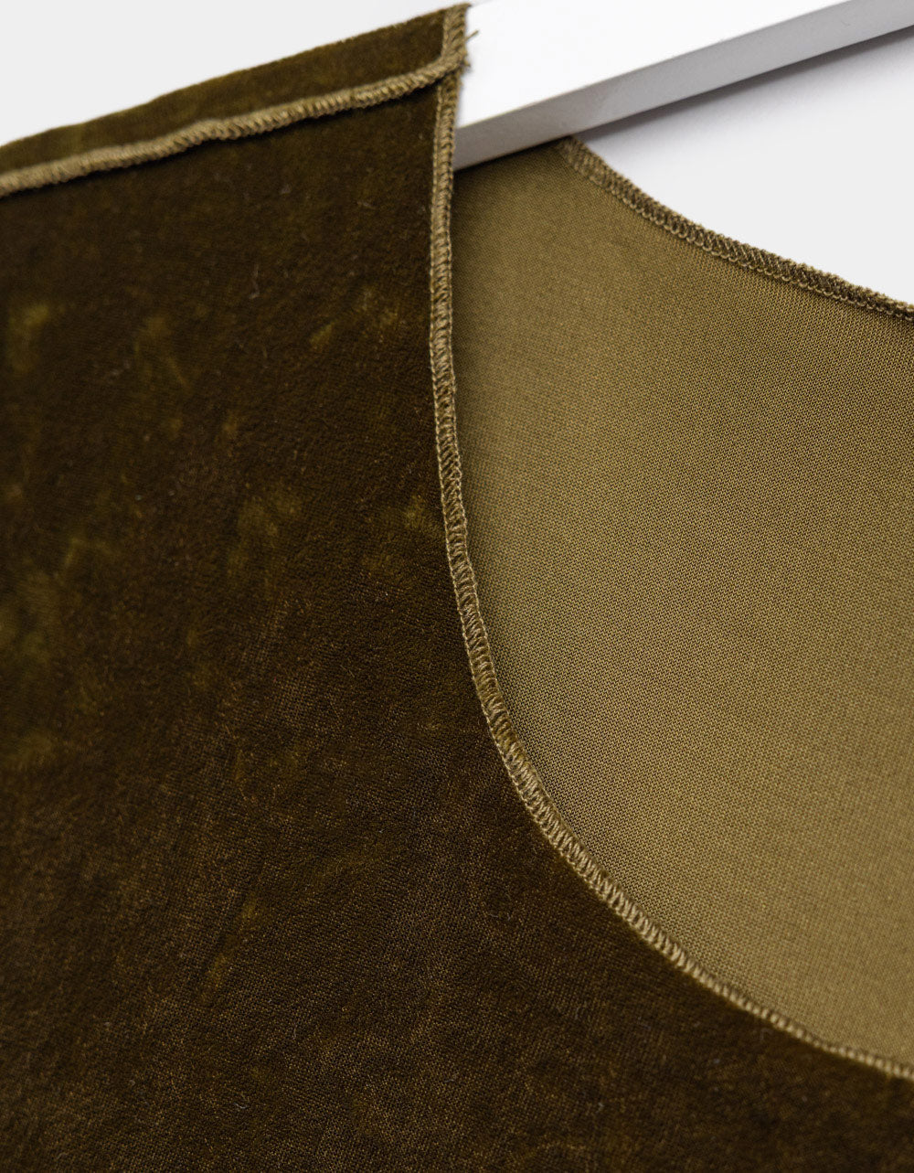 Olive Velvet Top
