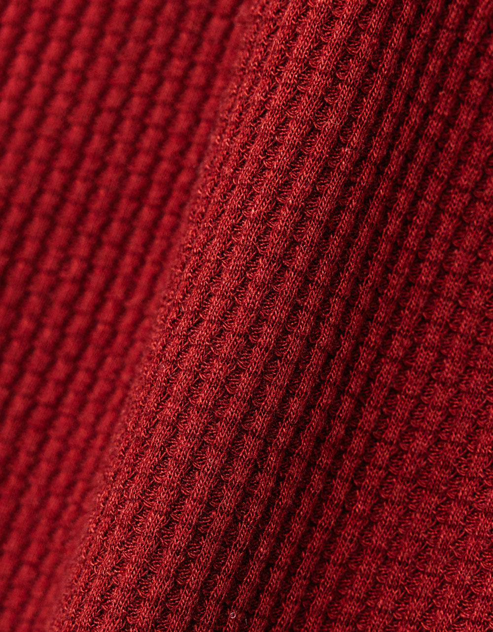 RGE Albany Waffle Button Top