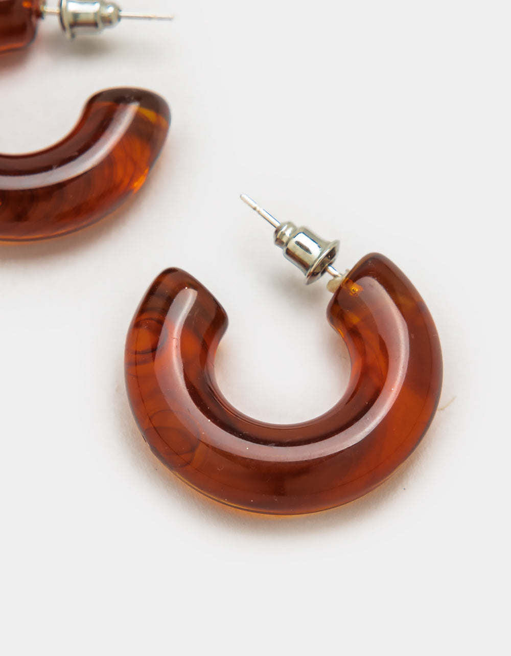 Salma Hoops in Amber