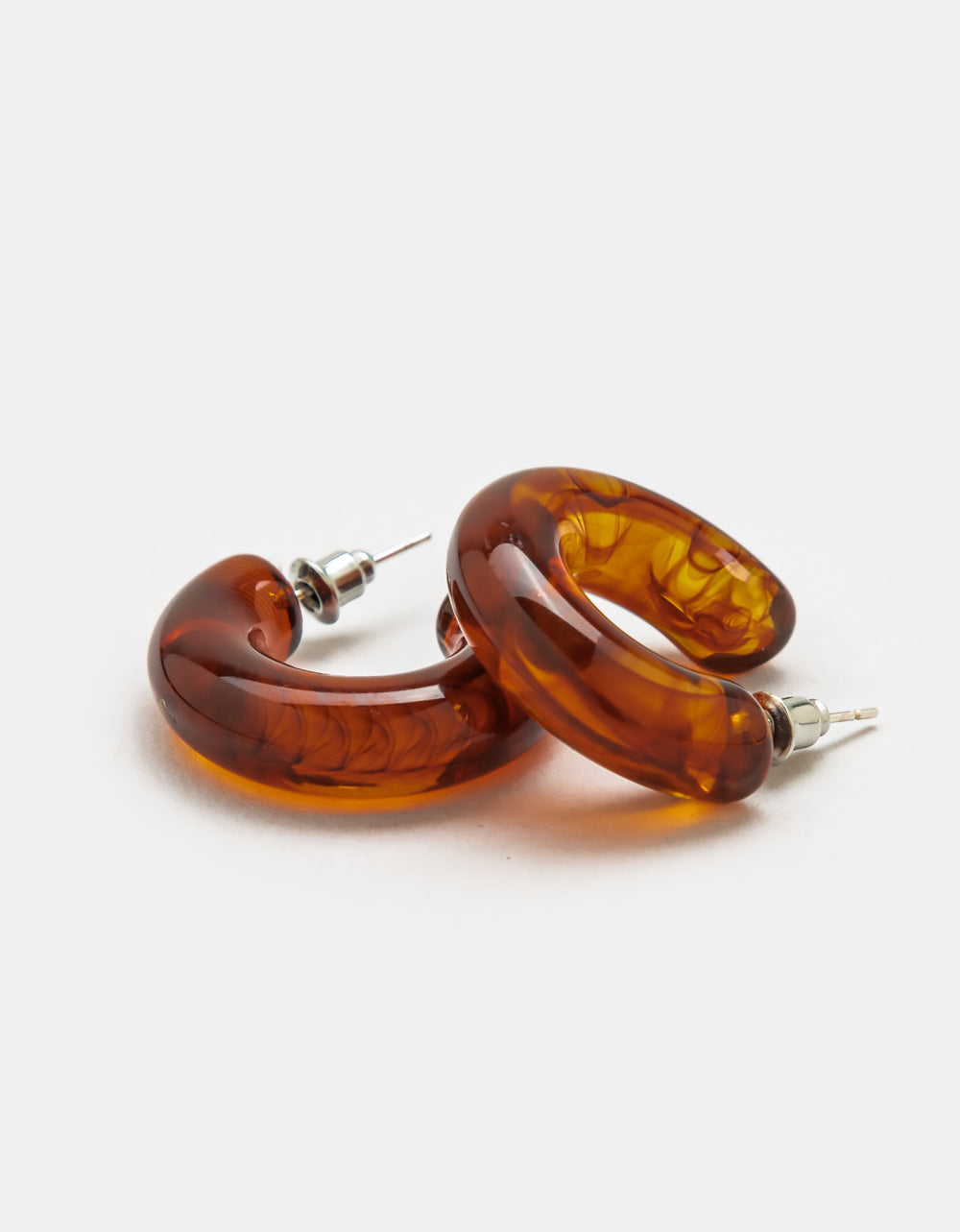 Salma Hoops in Amber