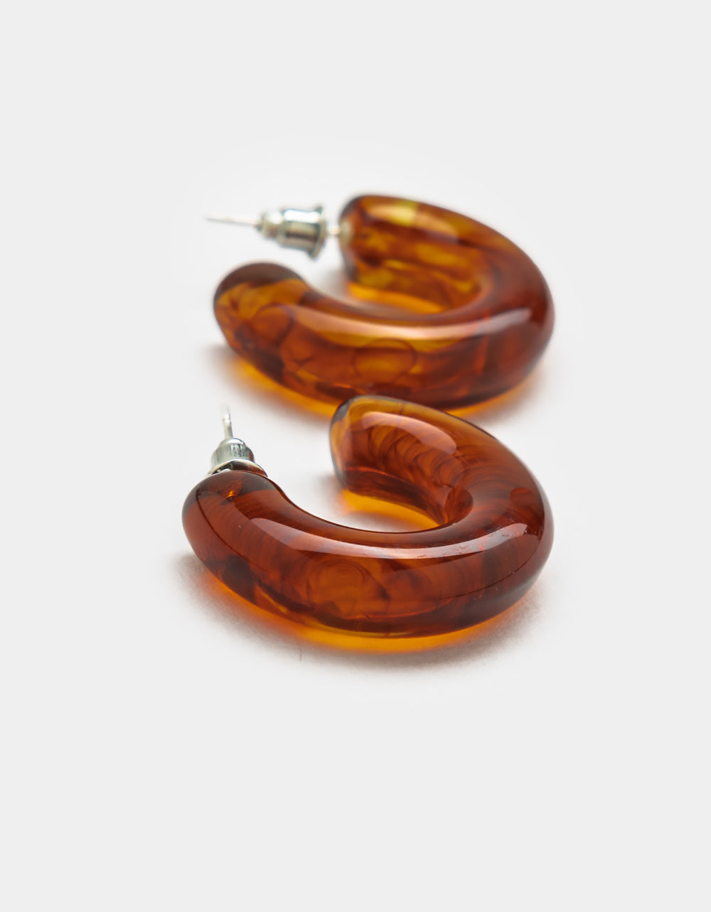 Salma Hoops in Amber