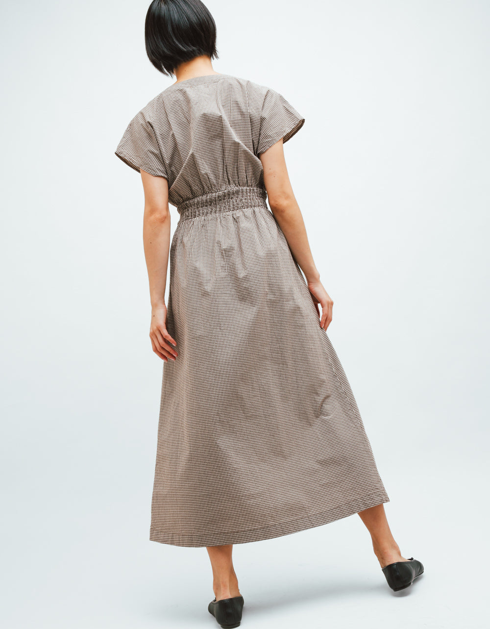 Sanna Gingham Midi Dress