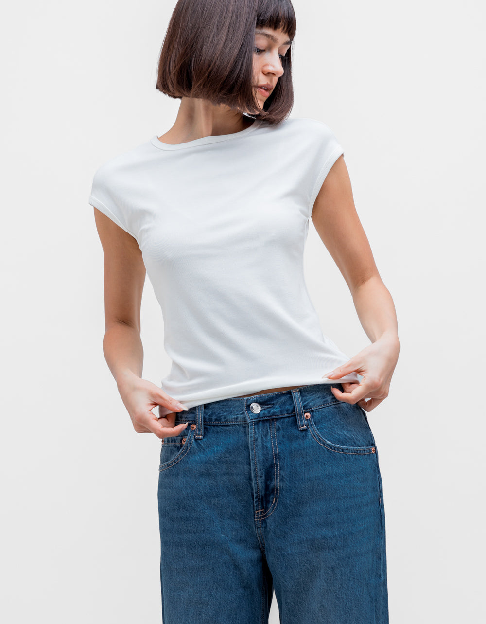 Soft Trace Top - Cloud