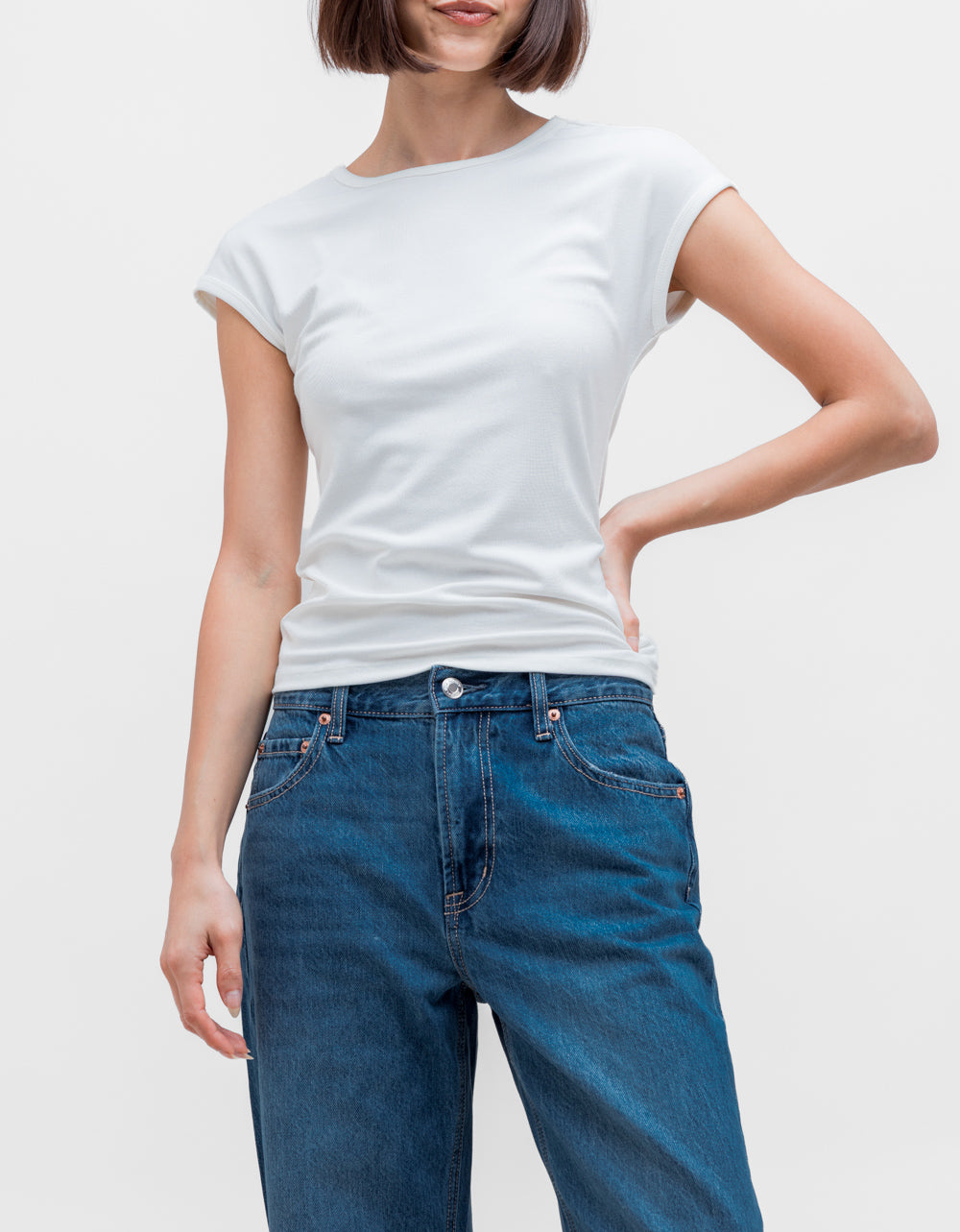 Soft Trace Top - Cloud