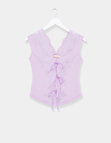 Amelia Lace-Up Top