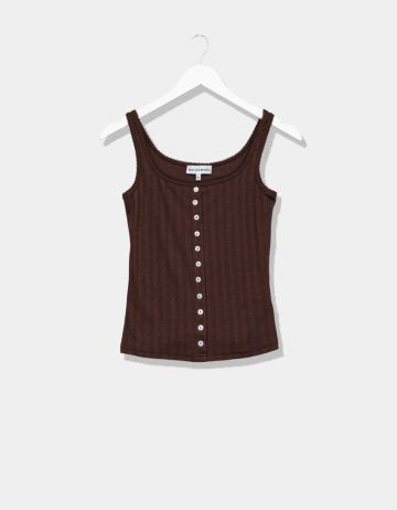 Choco Pointelle Cami