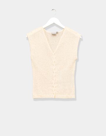 Knit Button Vest