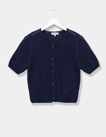 Navy Knit Cardi