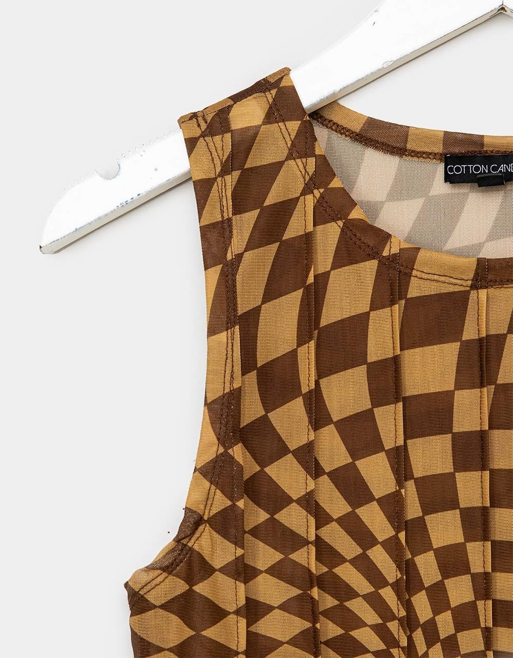 Abstratta Tank in Brown_1