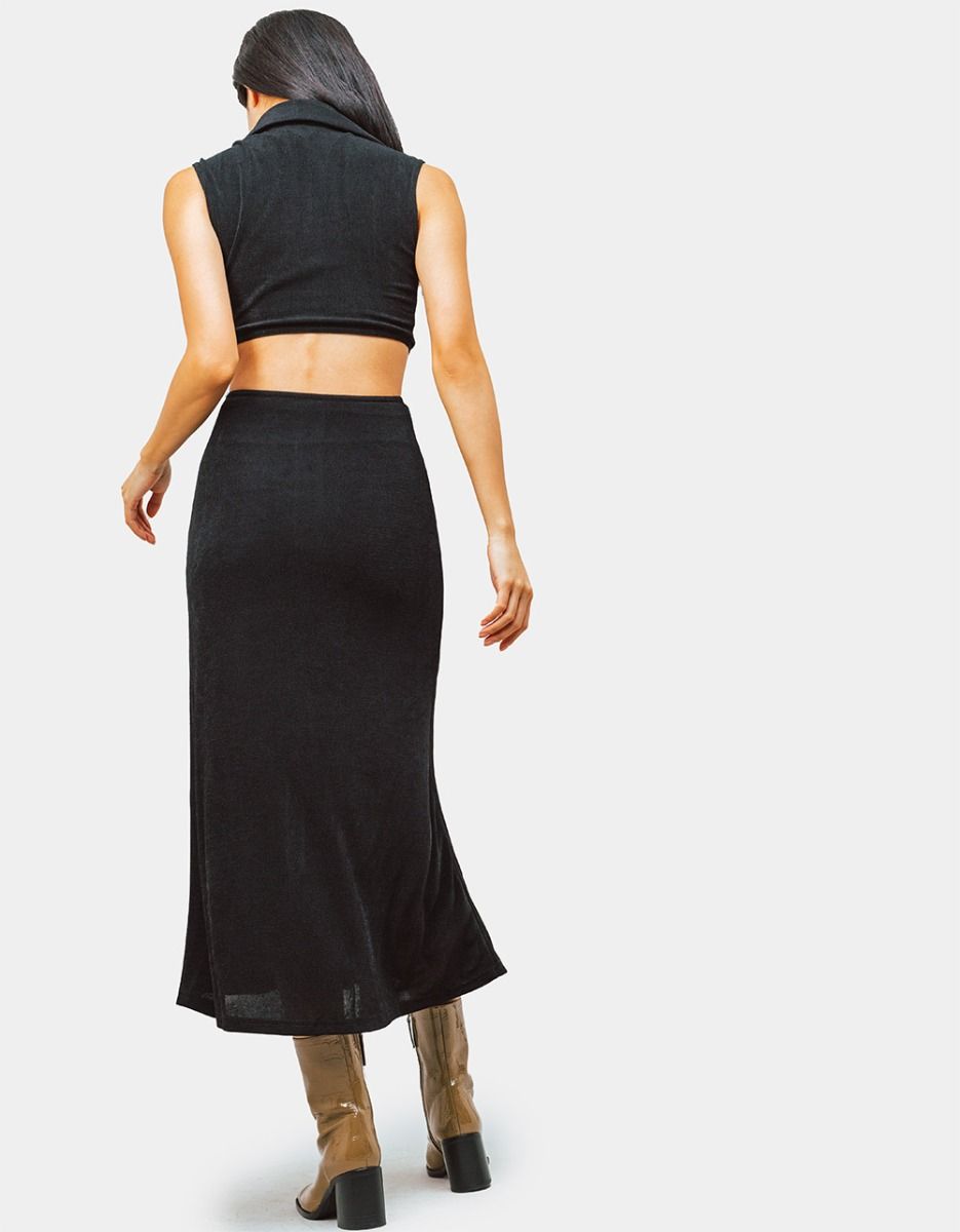 Alida Cut-Out Midi in Black_3