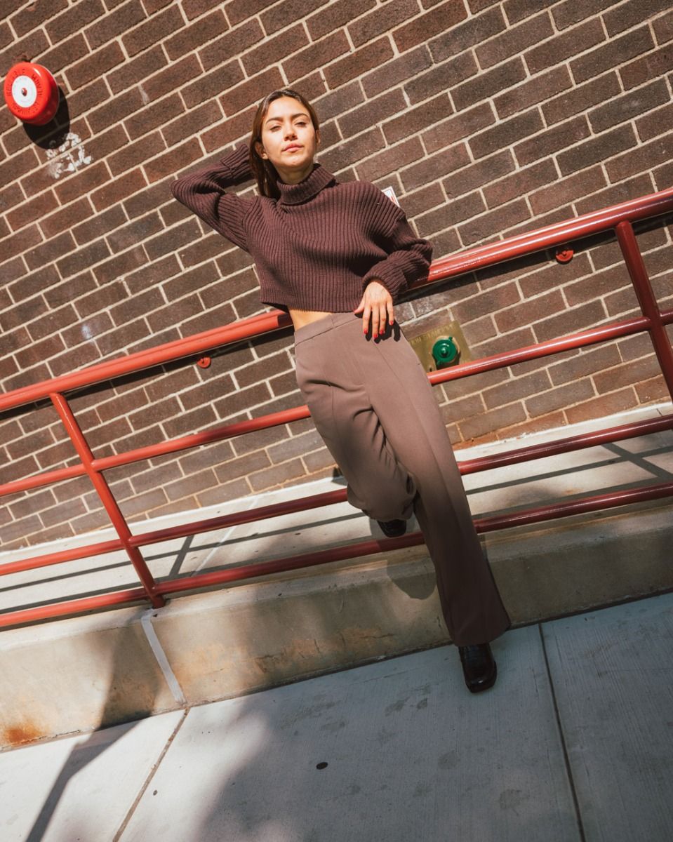 Alora Turtleneck in Brown_2