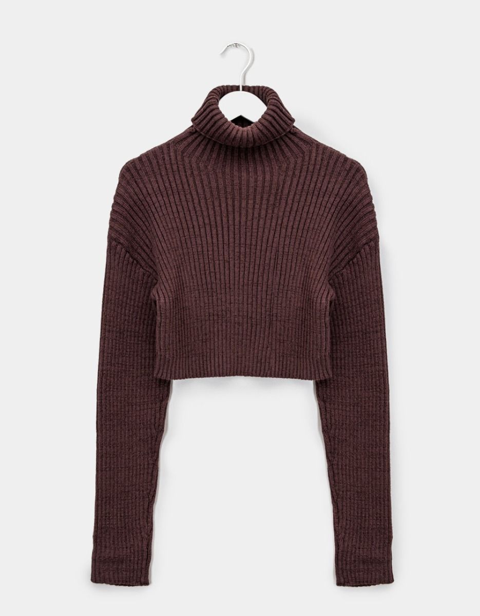 Alora Turtleneck in Brown_0