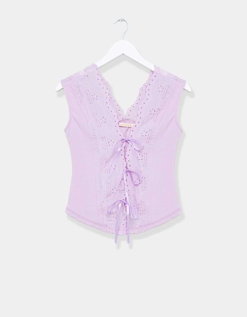 Amelia Lace-Up Top_0