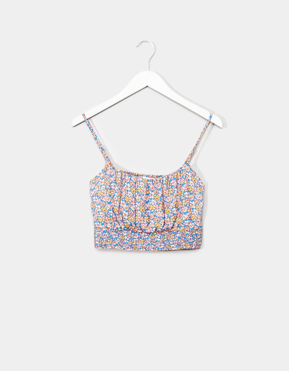 Ami Smocked Crop Top_0