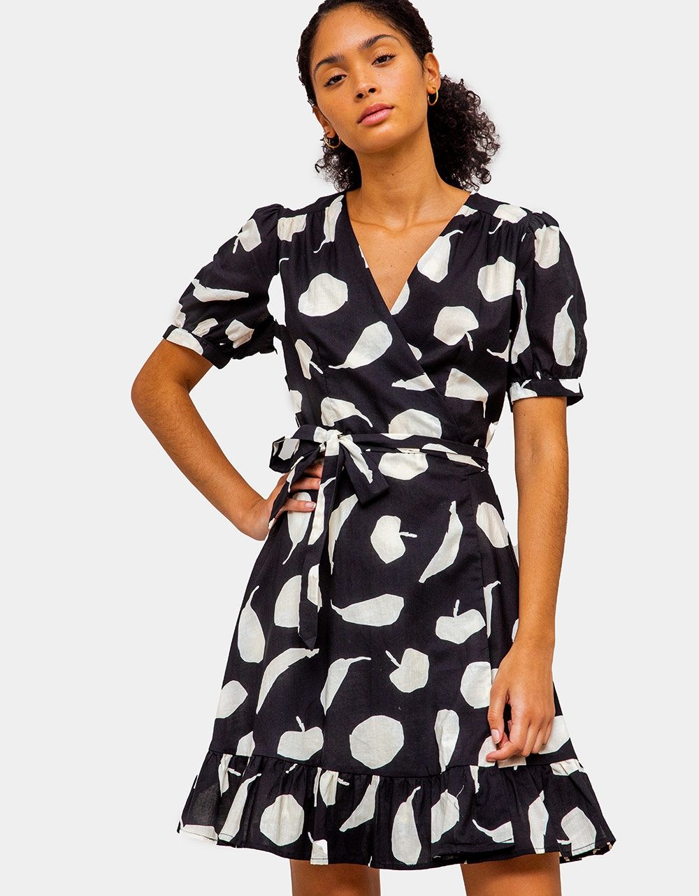 Anara Fruit Wrap Dress_2