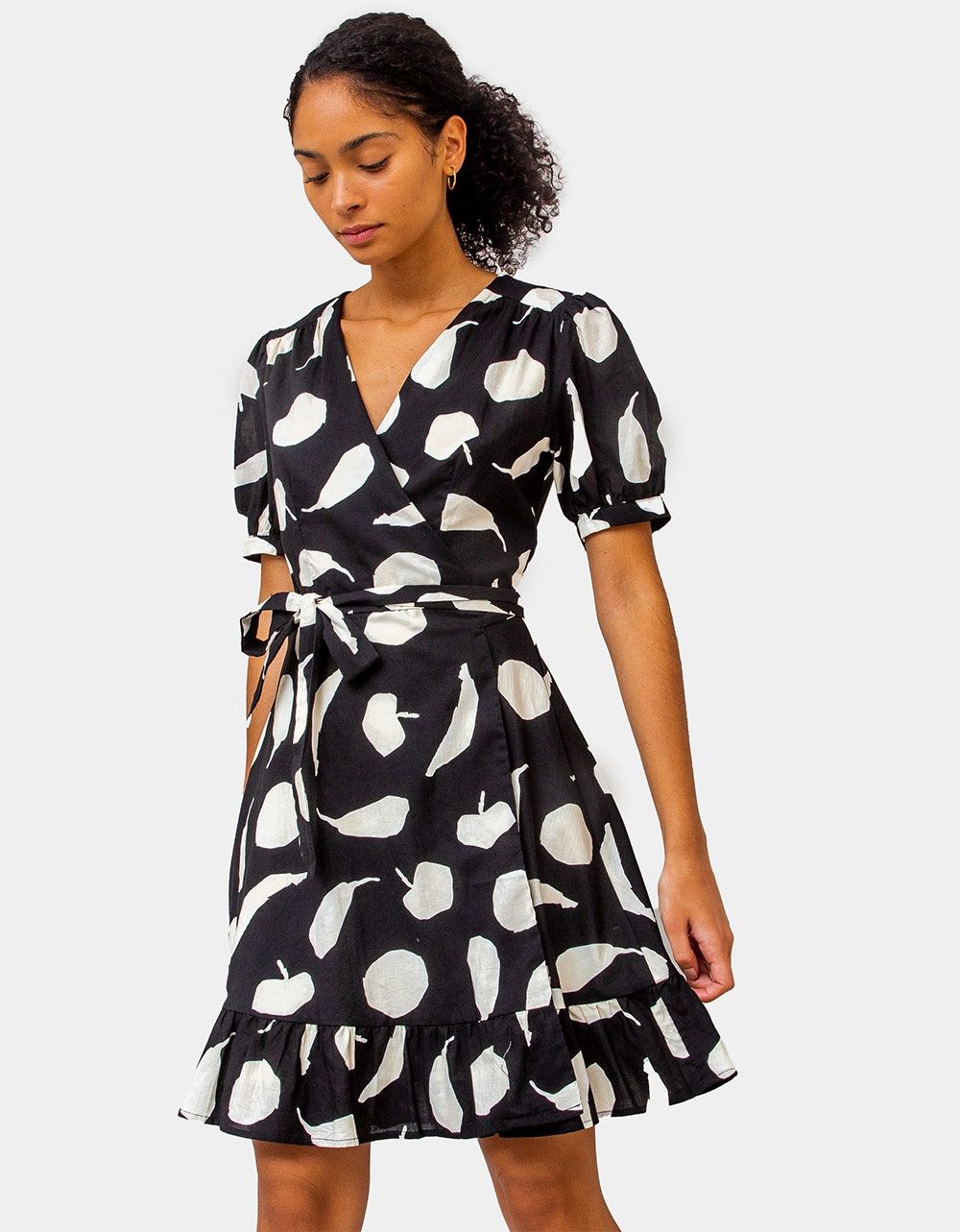 Anara Fruit Wrap Dress_3