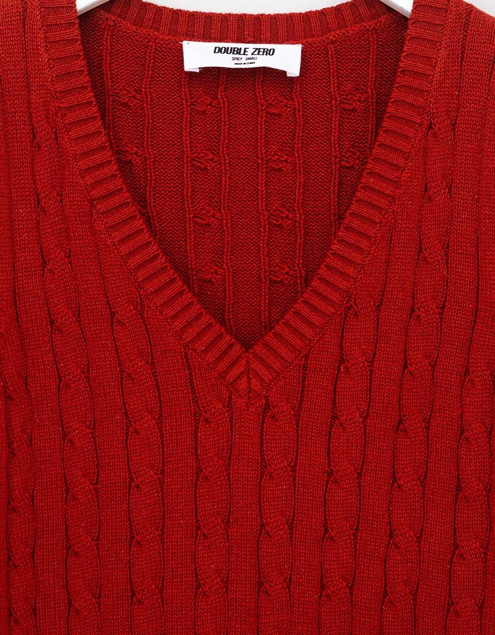 Andi Knit Vest in Brick_1