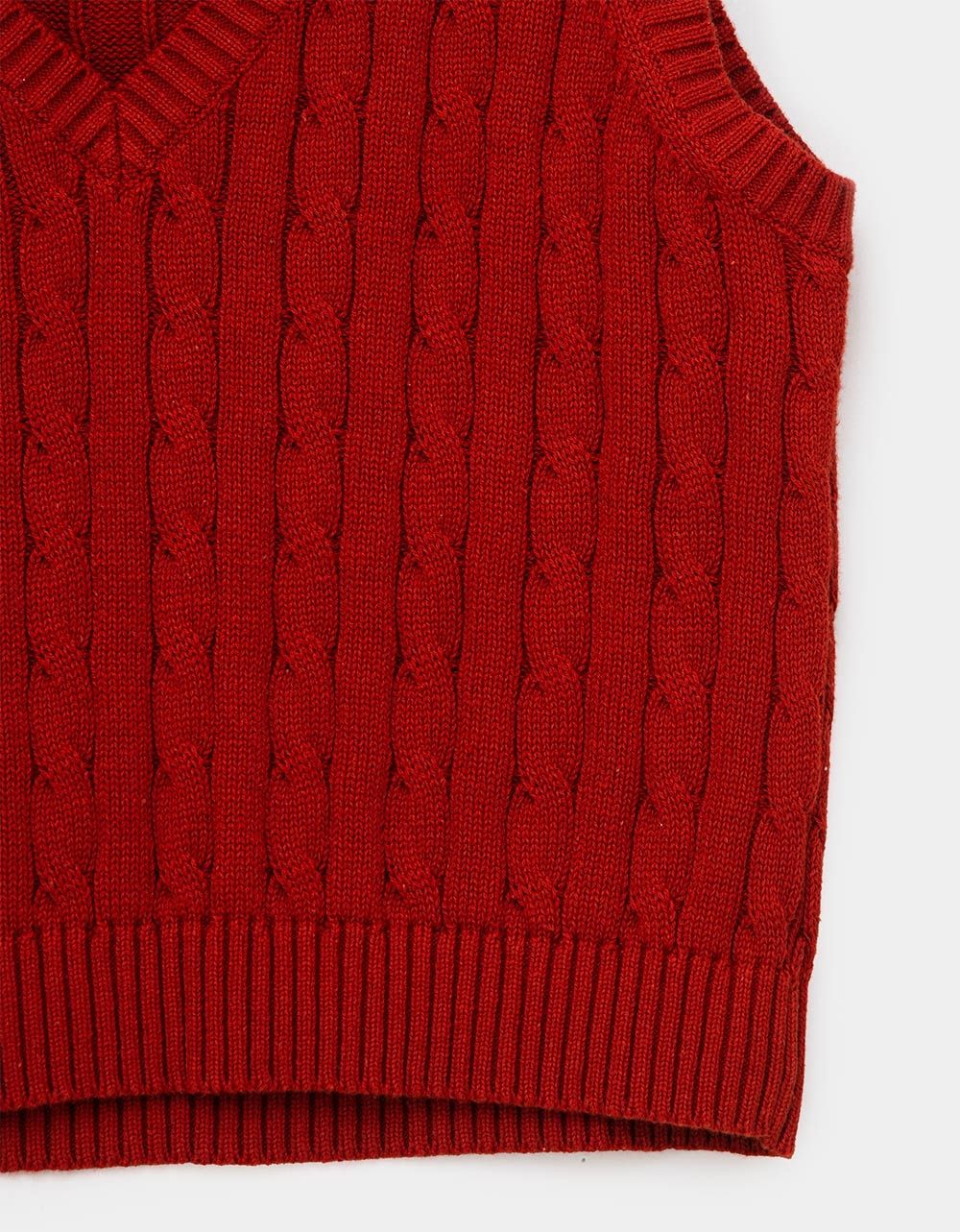 Andi Knit Vest in Brick_2