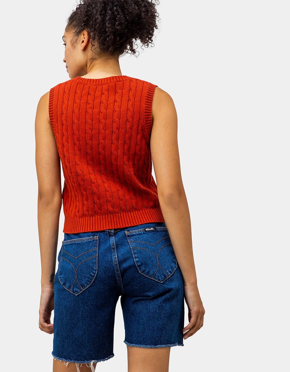 Andi Knit Vest in Brick_4