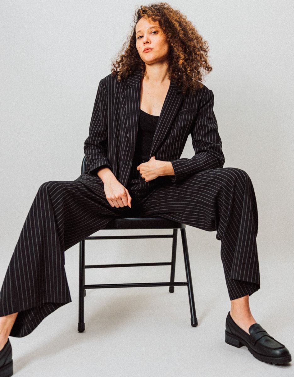 Mattie Pinstripe Trousers_3