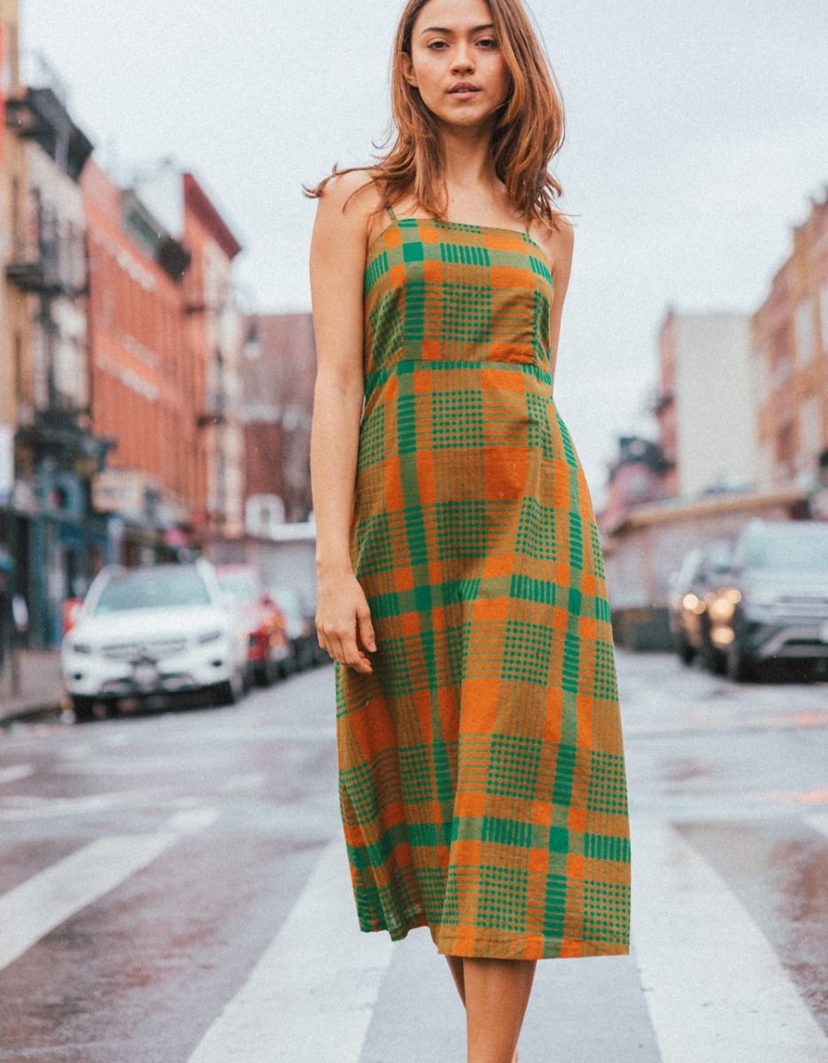 Cotton Checked Dress_2