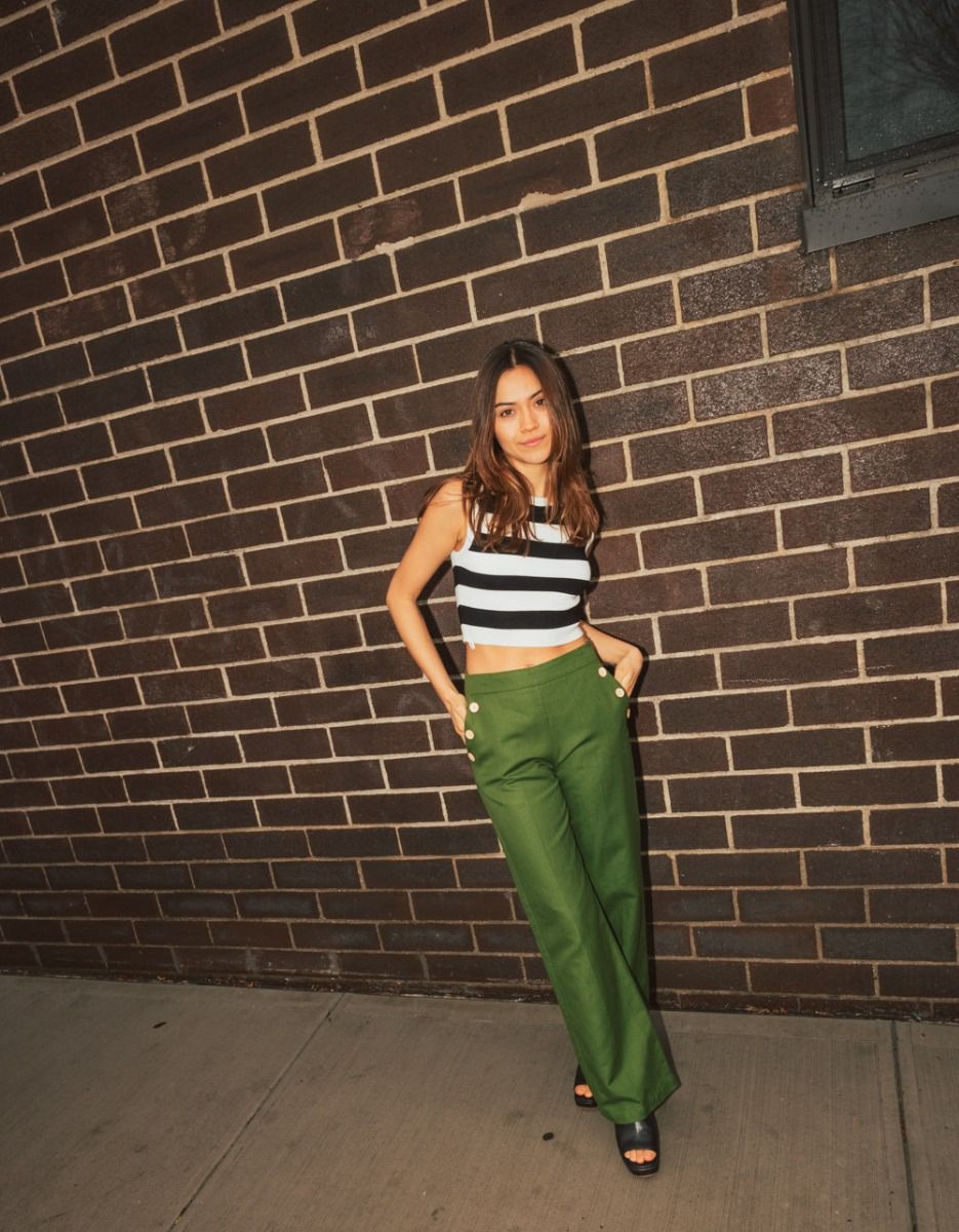 Buttoned Linen Cotton Pants_1