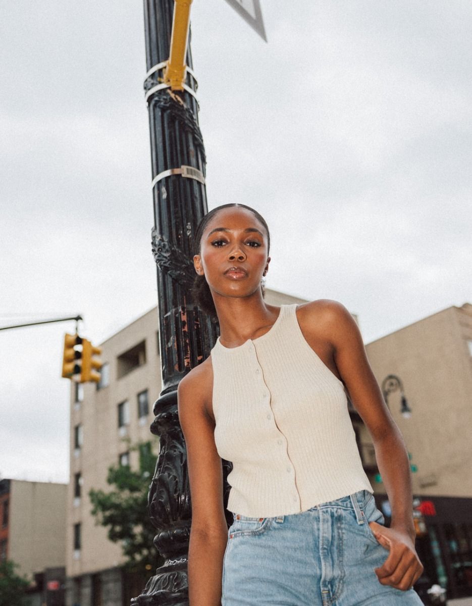 Dora Button Knit in Cream_3