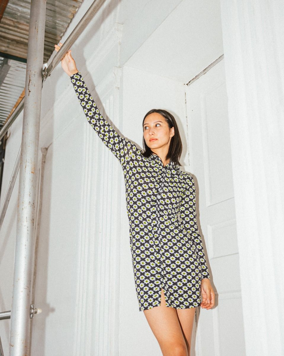 Sixties Flower Shirtdress_2