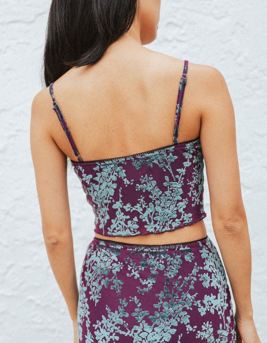 Flocked Floral Top_3