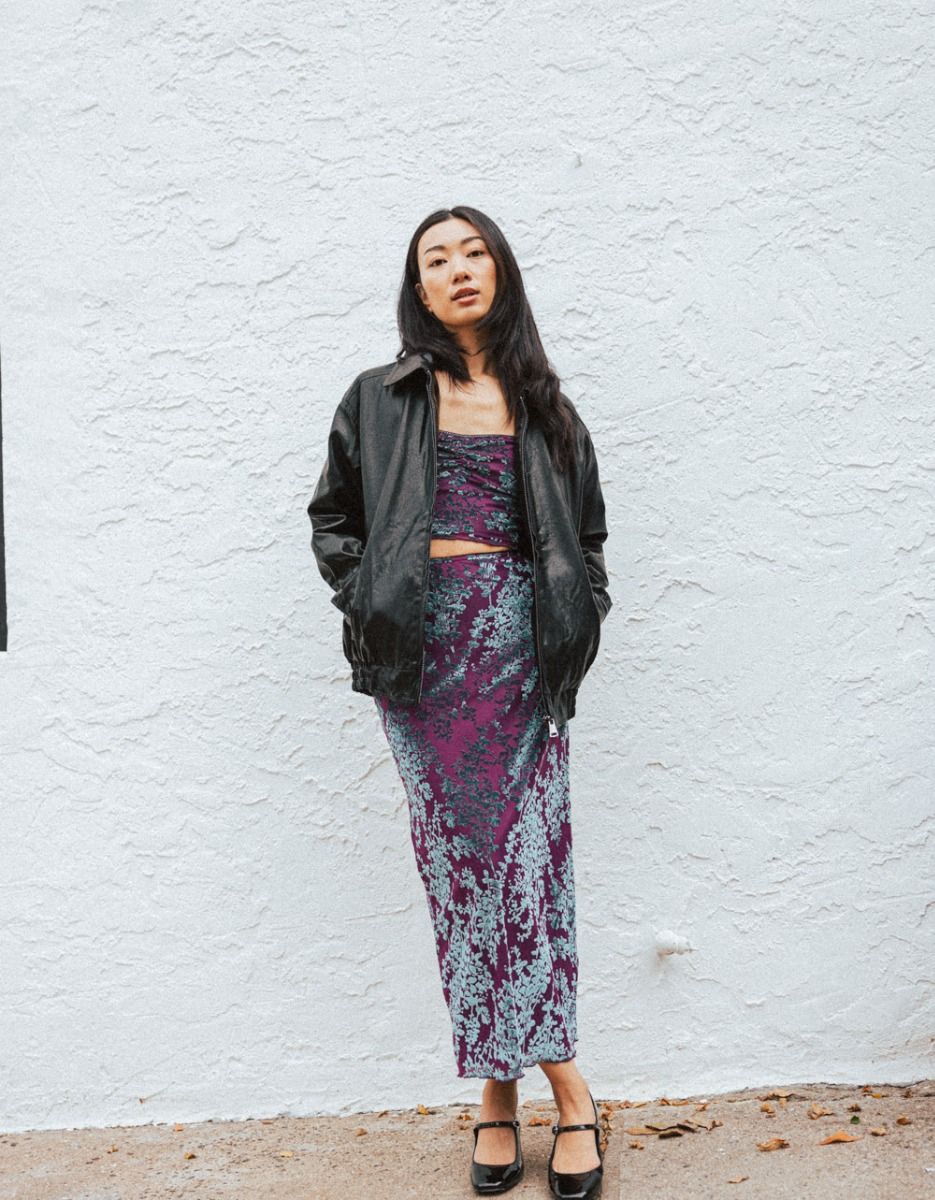 Flocked Floral Maxi_2