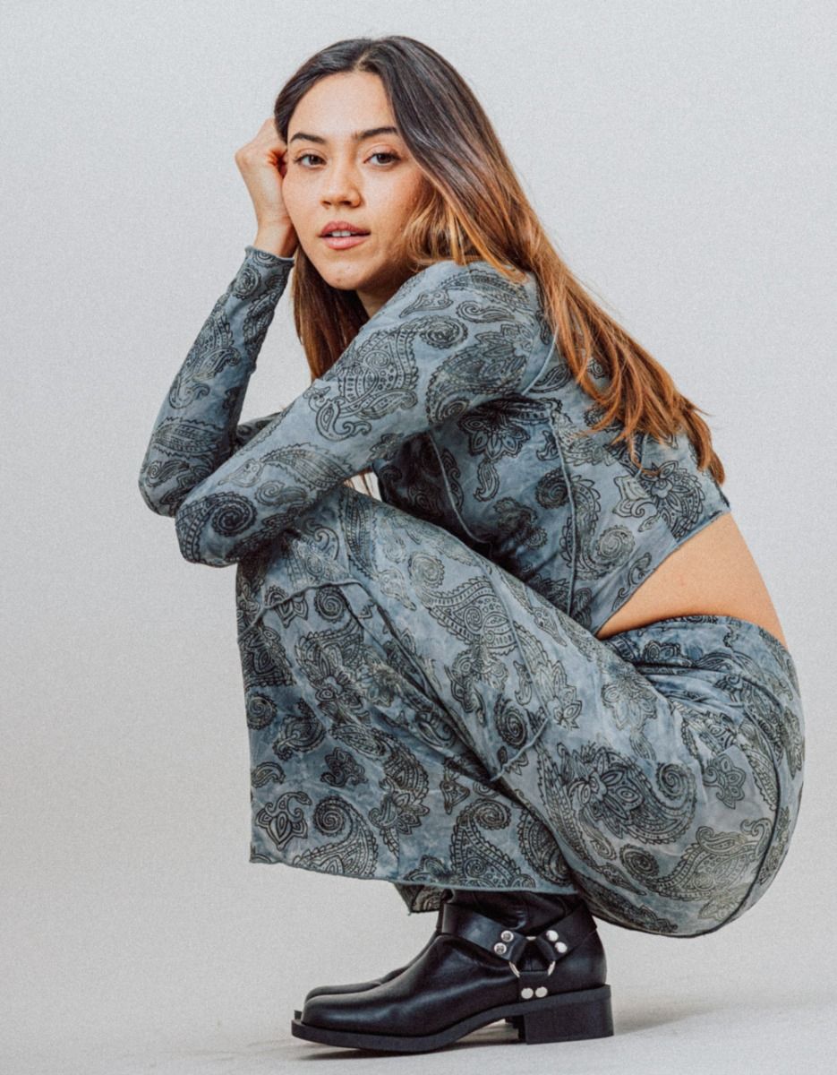 Cachemire Burnout Skirt_2