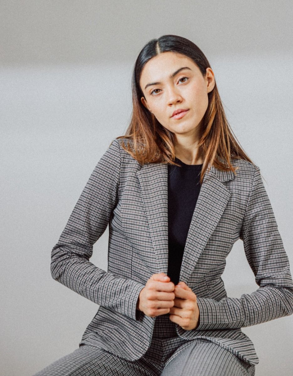 Multi-Check Blazer_0