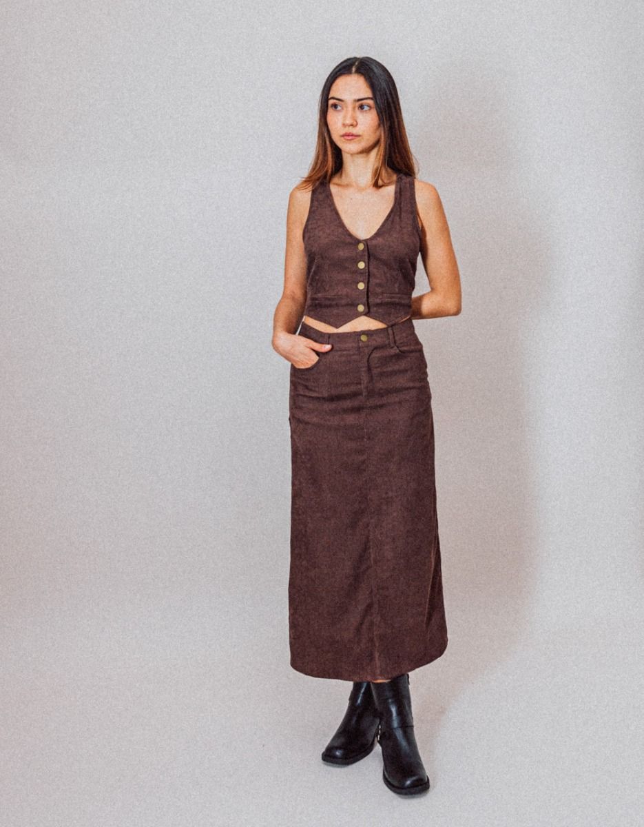 Umber Cord Skirt_3