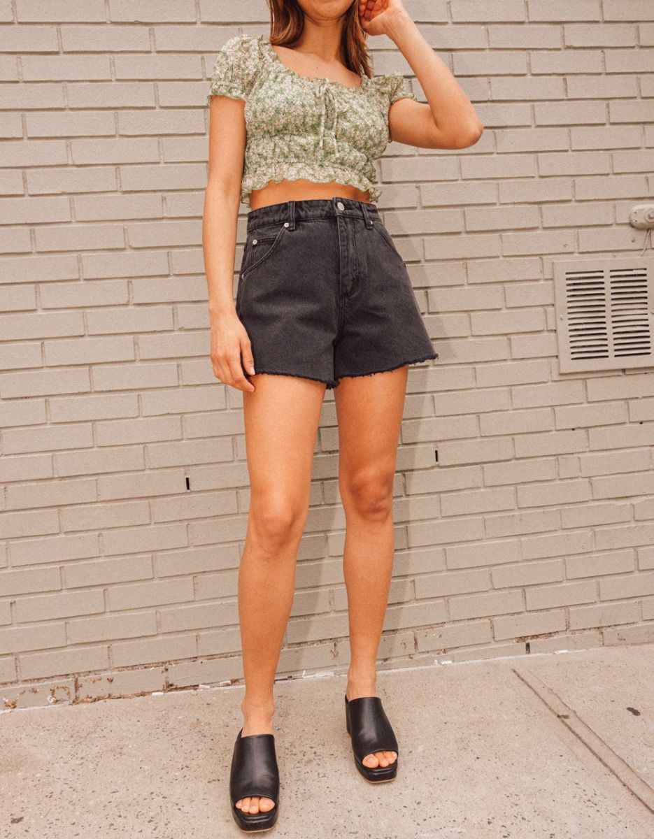 Mirage Shorts in Stoned Black_3