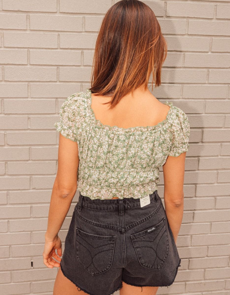 Daisy Verde Crop Top_4