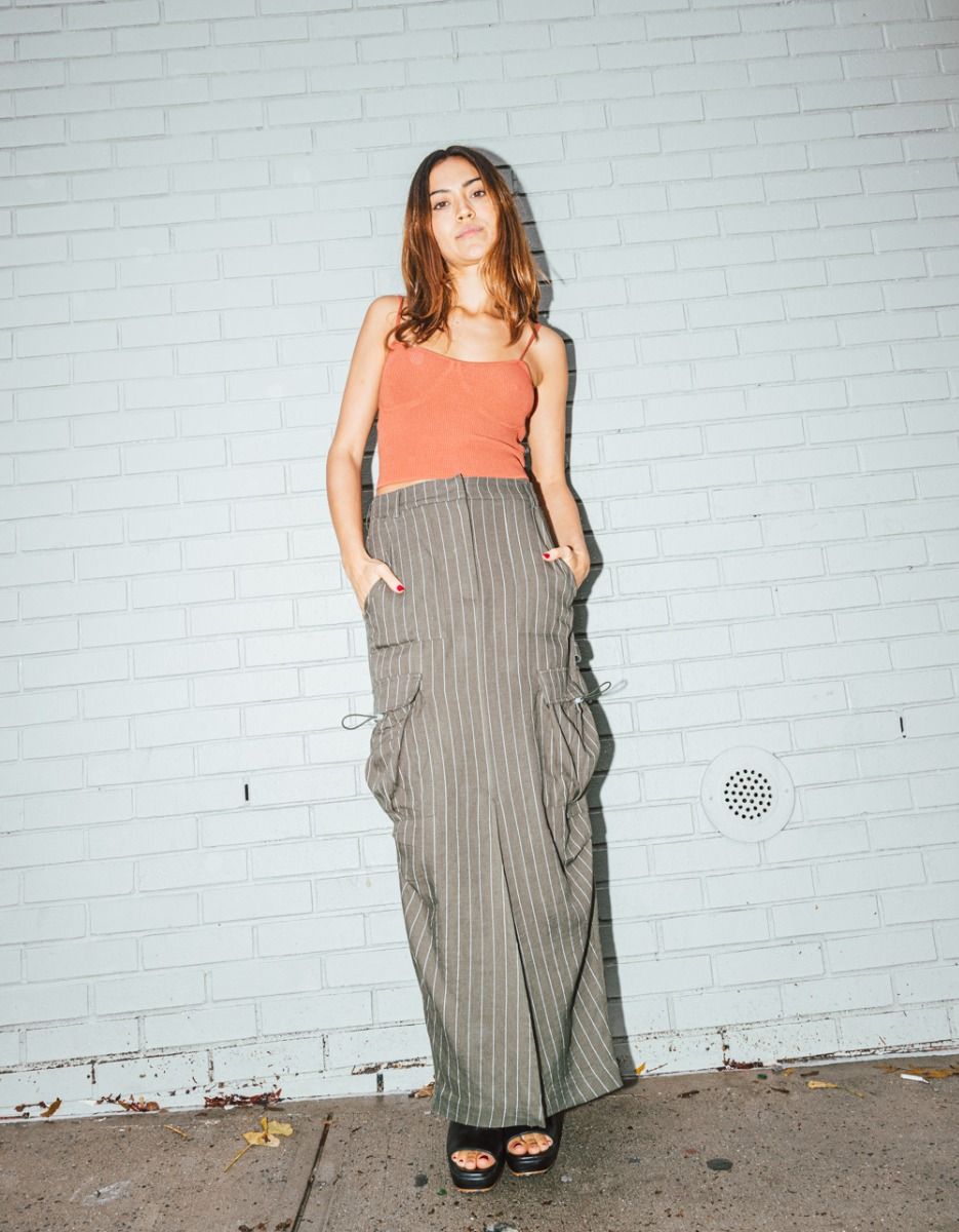 Cargo Pinstripe Midi_1