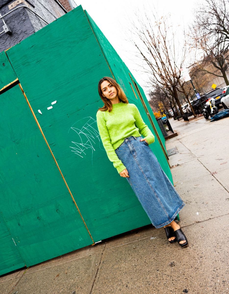 Mariner Fuzzy Knit in Green_1