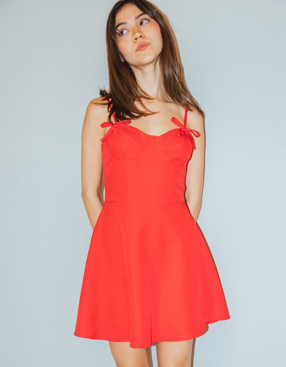 Rossa Bow Mini Dress_2