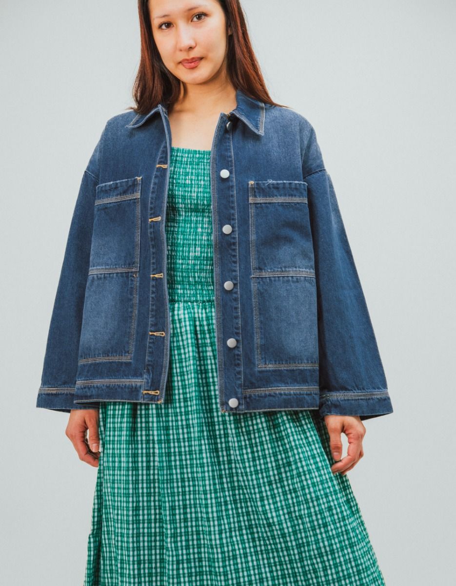 Side-Tie Denim Jacket_2