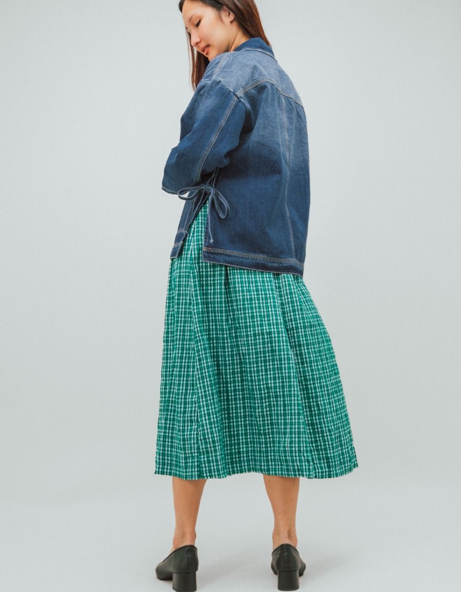 Side-Tie Denim Jacket_4