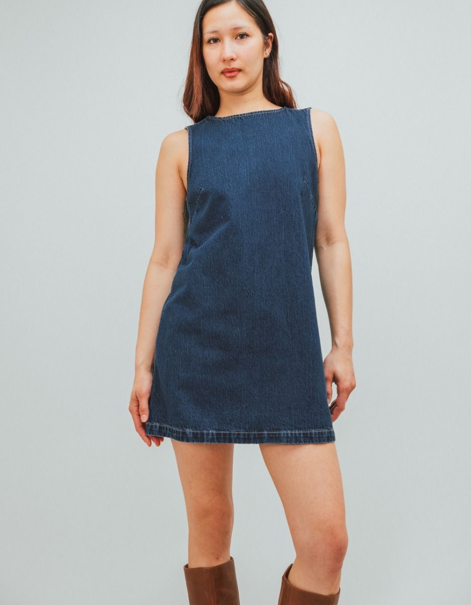 Indigo Shift Dress_1