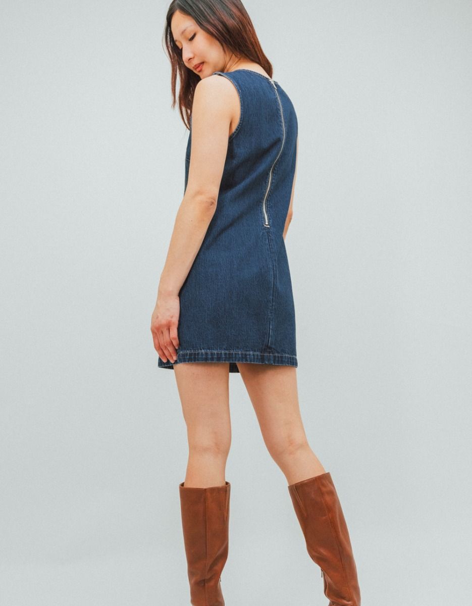 Indigo Shift Dress_3