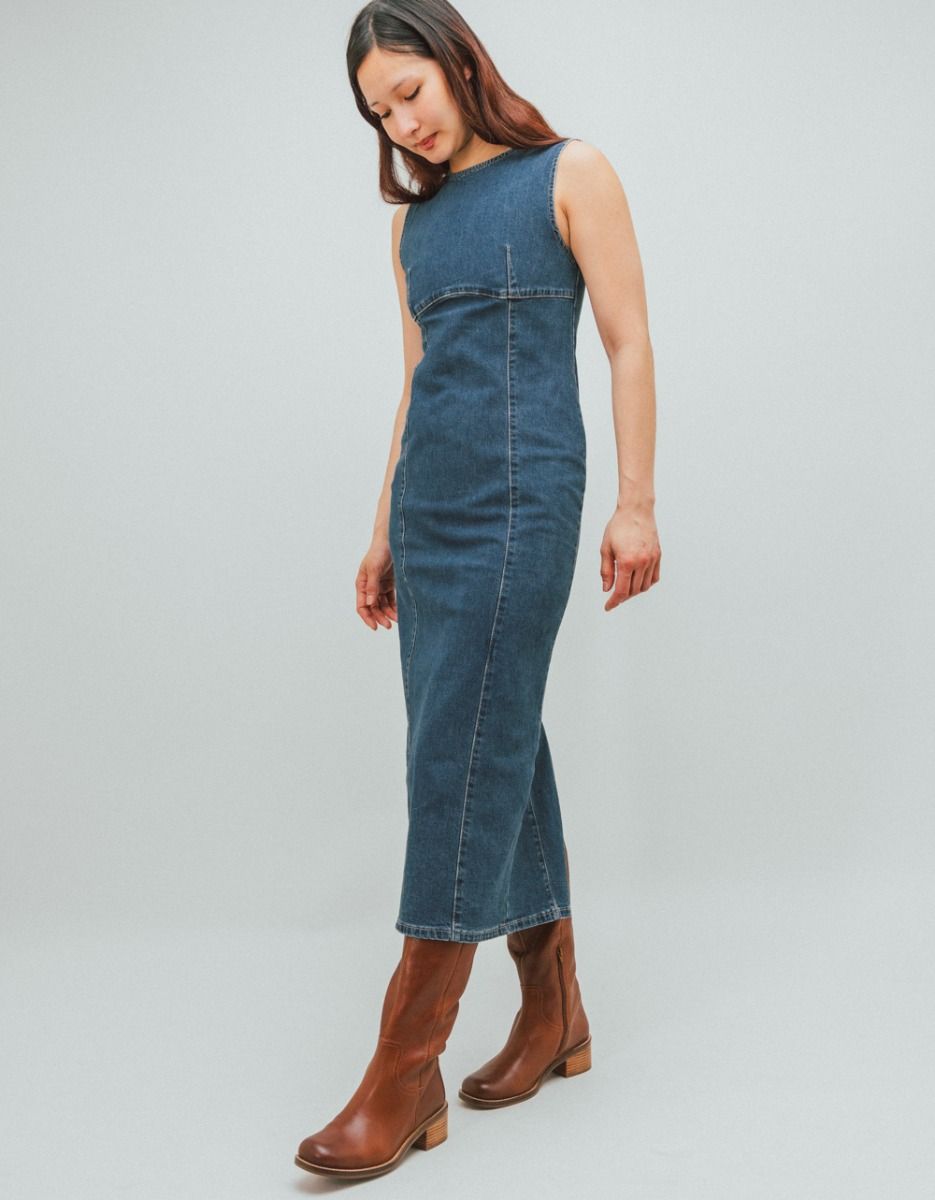 Denim Column Dress_1
