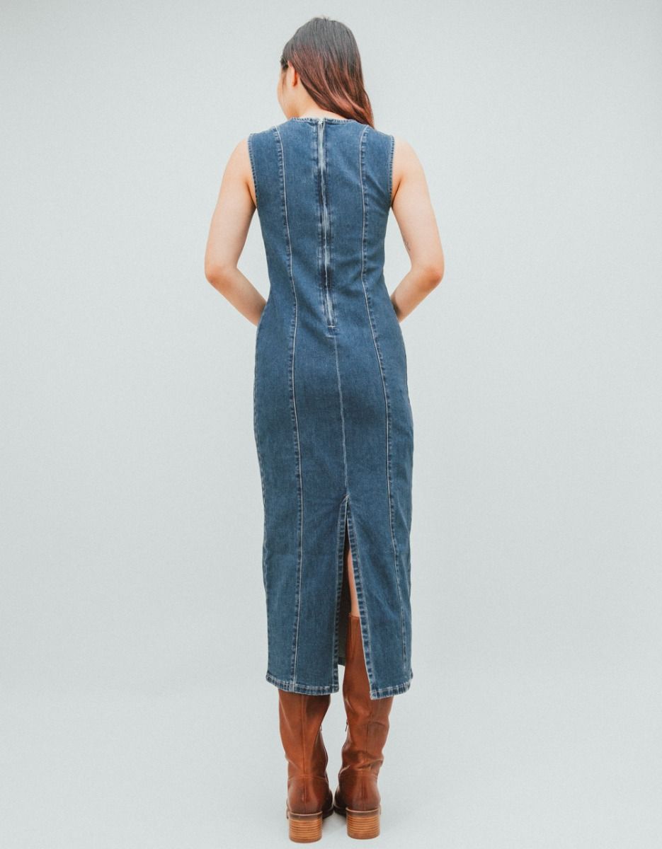 Denim Column Dress_3