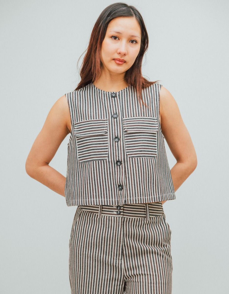 Sadet Stripe Vest_1