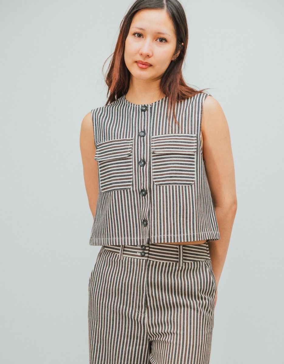 Sadet Stripe Vest_2