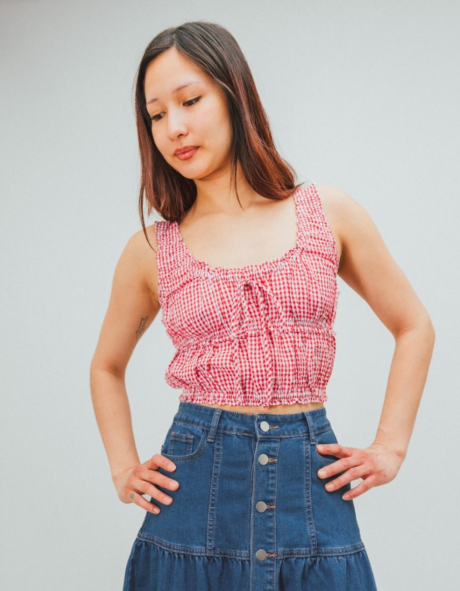 Jo Gingham Top_2