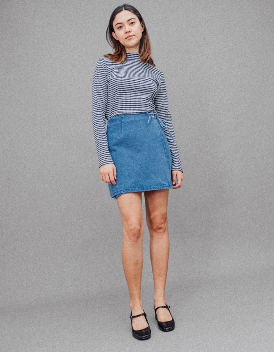 Cass Denim Wrap Skirt_2
