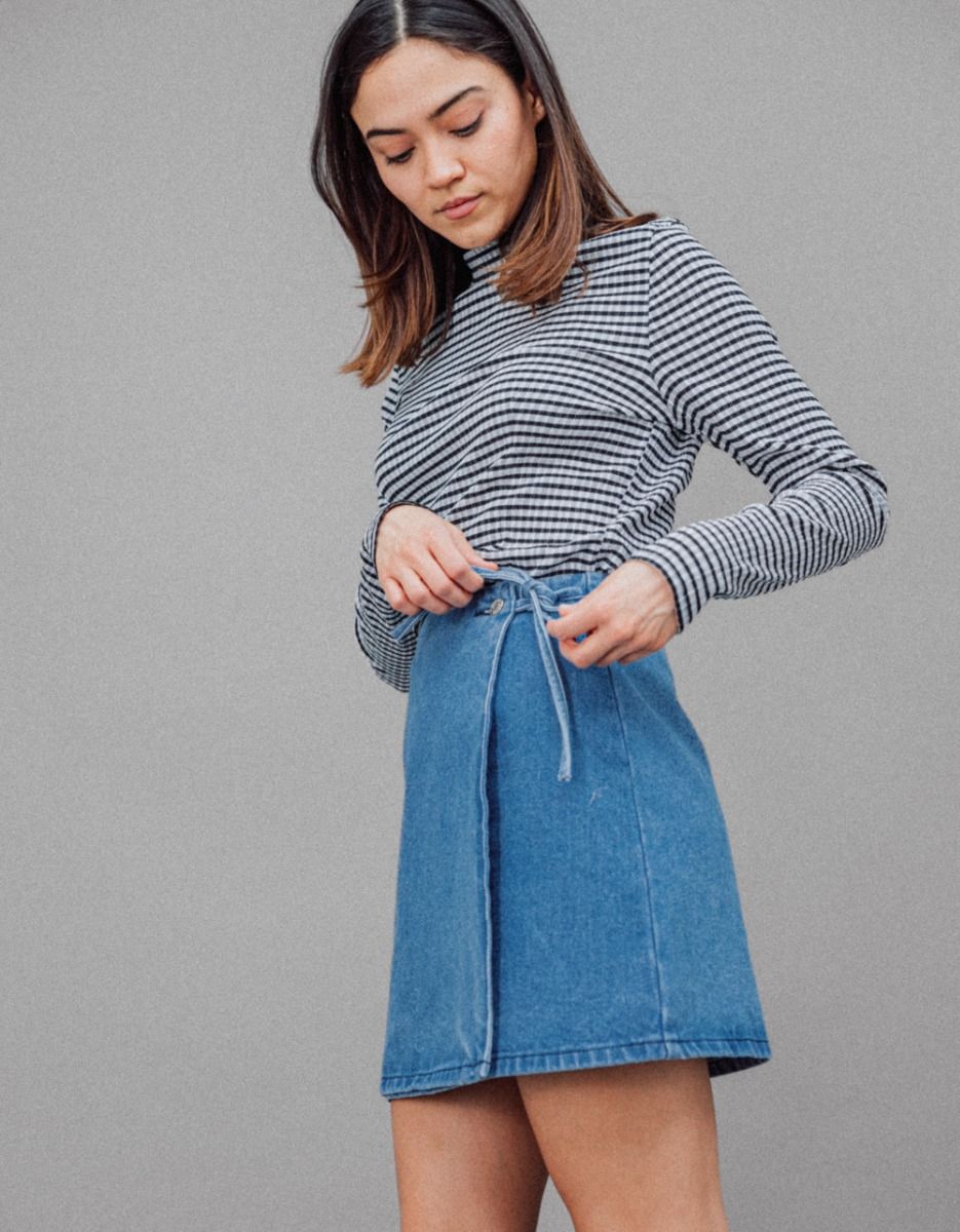Cass Denim Wrap Skirt_3